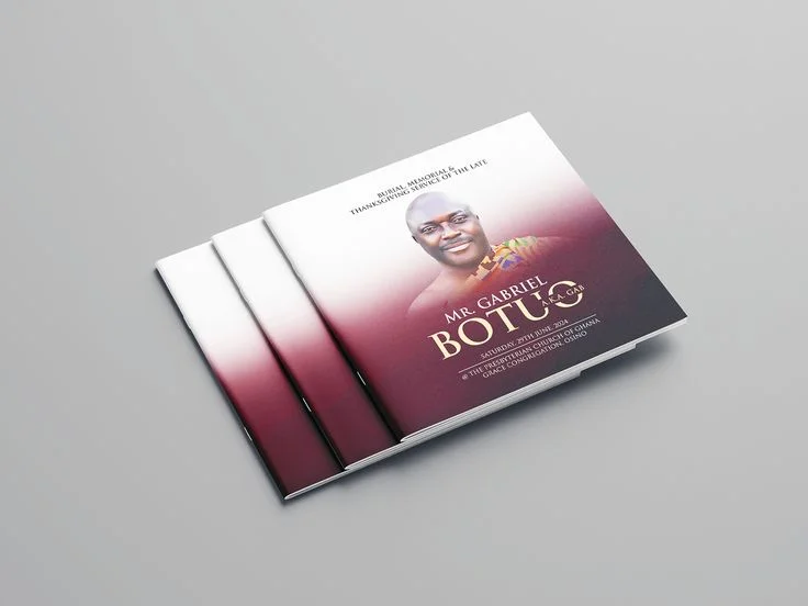 custom landscape funeral brochure printing Design 6